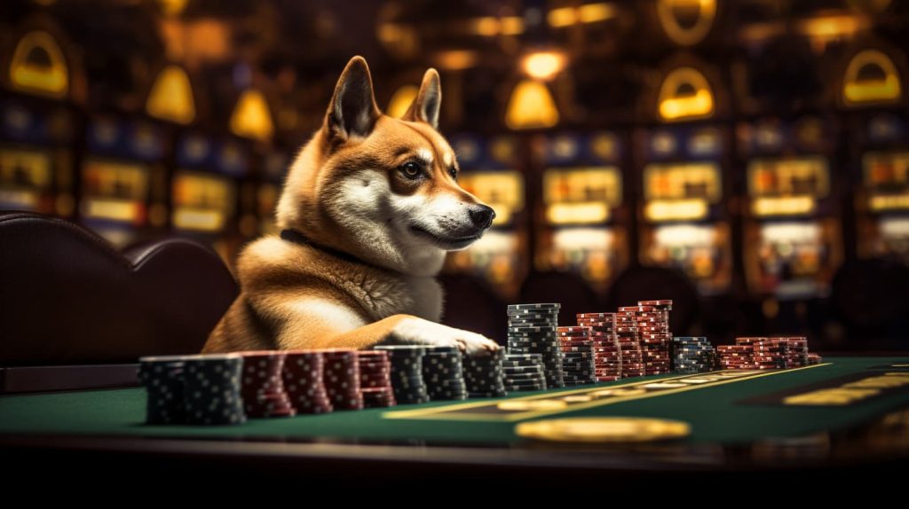 register at one of the Dogecoin live casinos